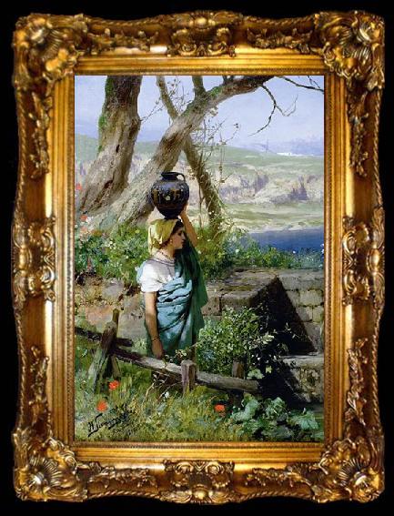 framed  Henryk Siemiradzki By the spring, ta009-2